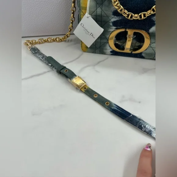 🔥RARE🔥Dior Caro Denim Chain Bag - Picture 6 of 11